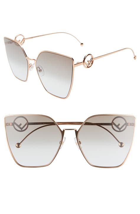 fendi sunglasses too big for face|fendi women's oversized sunglasses.